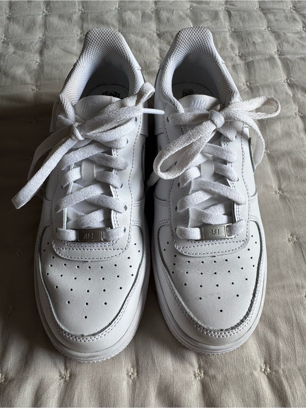 Nike Air Force 1 Low White Sneakers 5.5Y